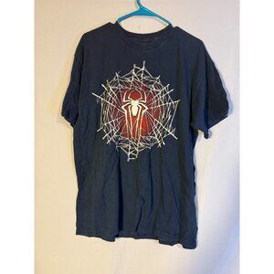 DC Spiderman Mens T-shirt Navy Size XL Short Sleeve